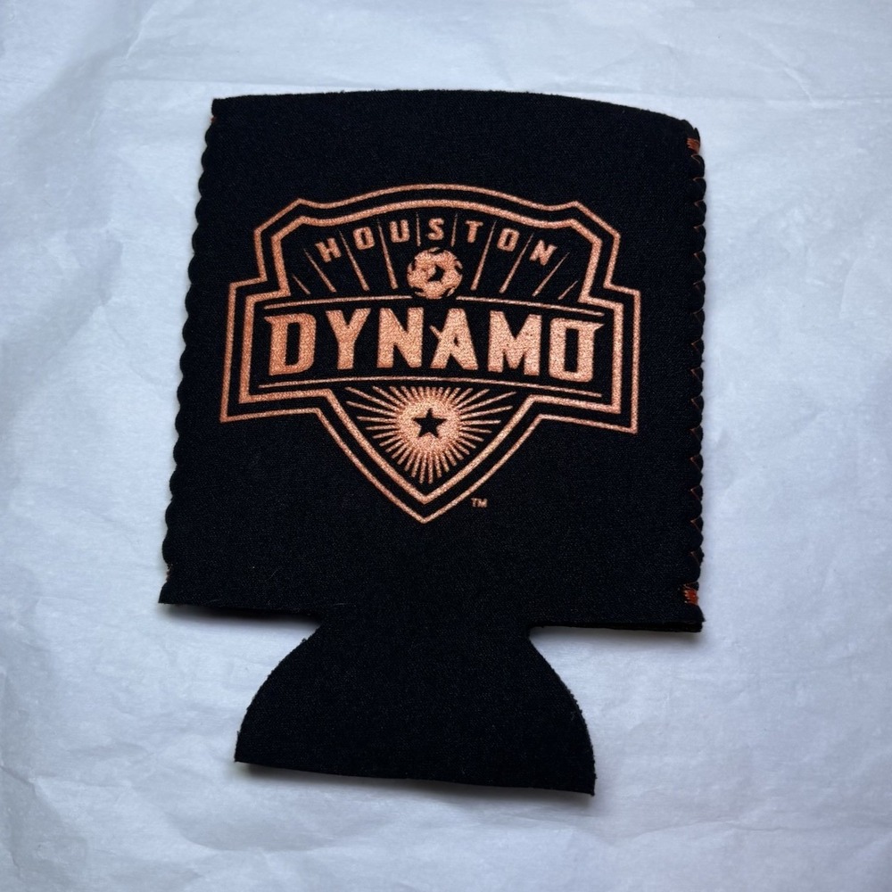 MLS Houston Dynamo FC Soccer Can‎ Coolie Koozie Brand New Insulation Texas SGA